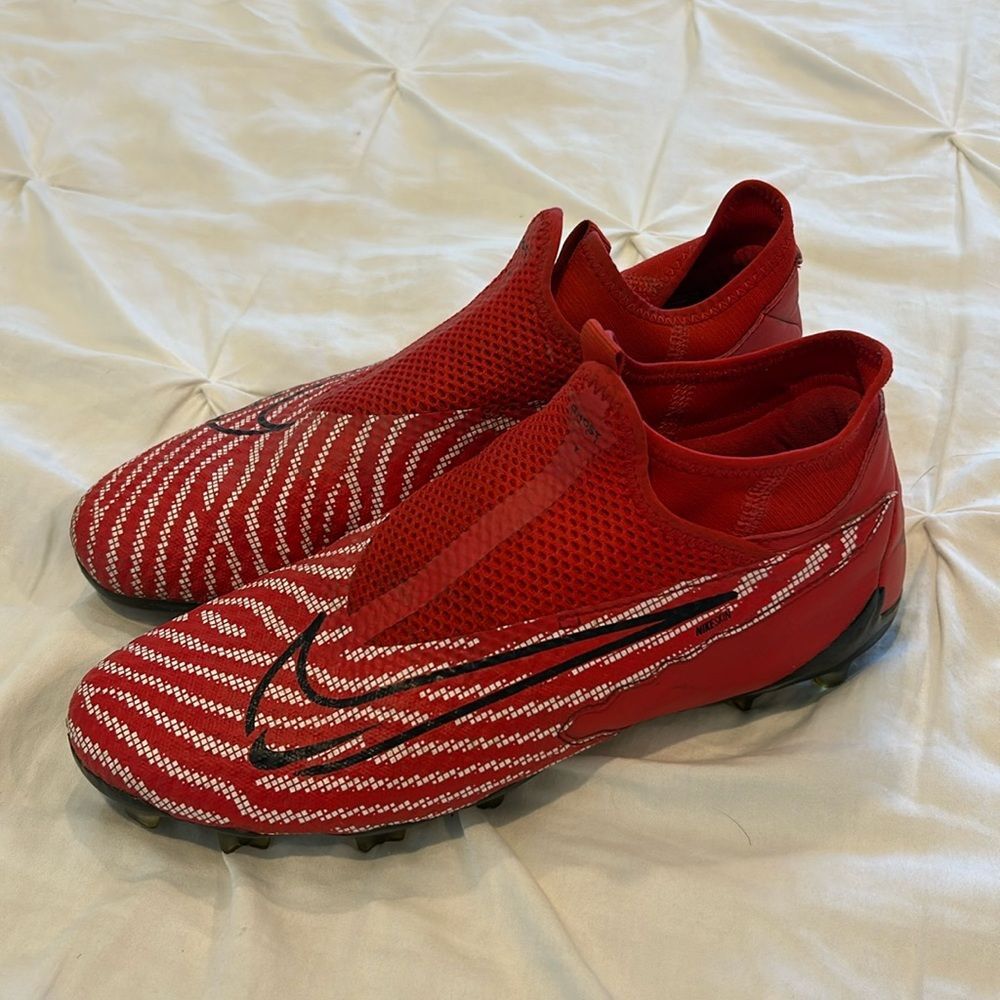 Nike Phantom GX Pro DF FG Women's Red & Black Soccer Cleats Indoor Shoes 7.5